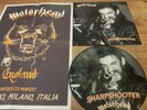MOTORHEAD - SHARPSHOOTER - RARE PICTURE DISC LP ITALY 1980 + POSTER + P/C MINT