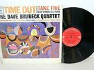 The DAVE BRUBECK Quartet - TIME OUT LP, Columbia 2-Eye Mono, VG++ in SHRINK