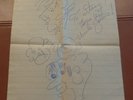 Vintage Homer Jethro 45rpm record with Caricatures Drawn Signed by Jethro Burns