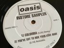 Oasis Instore Sampler Promo 12”Vinyl Columbia Live Forever+2 Liam Noel Gallagher