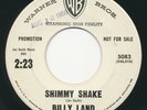 Rockabilly 45 - BILLY LAND Shimmy Shake / Four Wheels WB Wlp Joe South HEAR