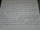 HAND WRITTEN LETTER GLENN DANZIG FIRST GEN MISFITS FIEND CLUB CIRA 80's