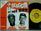 JACKIE ROBINSON & PEE WEE REESE 1949 BROOKLYN DODGERS SLUGGER AT BAT 45 RECORD