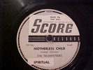 78 RPM Score 5023 Trumpeteers Negro spirituals MOTHERLESS CHILD & MIGHTY NUMBER