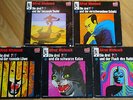 DIE DREI FRAGEZEICHEN ??? 5xVinyl LP 4,5,15,21,22 TEUFEL;SCHATZ;LÖWE;KATZE;FLUCH