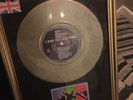 BROS I OWE YOU NOTHING Gold Vinyl Single Framed