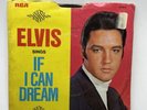 VTG Elvis Presley Sings Edge Of Reality & If I Can Dream RCA 45 RPM Wax Vinyl