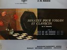 BACH Violin Harpsichord Sonatas Vol.2 Barchet Veyron-Lacroix Erato STU 70080 LP