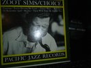 ZOOT SIMS CHOICE PACIFIC JAZZ 20 MONO OR.