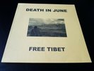 Death In June -  free tibet -  LP -blue vinyl - yelow cover
