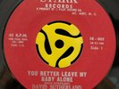 Rockabilly 45 - David Sutherland - You Better Leave My Baby Alone - Stark HEAR