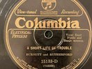 Columbia 15133D Burnett & Rutherford SHORT LIFE OF TROUBLE  Country 78 rpm V+/E-