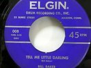 BILL BAKER Chestnuts 45 Wont you Tell Me My Heart ELGIN doowop VG+  Jr 1478 