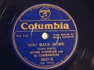 JAZZ IRVING AARONSON COMMANDERS 'Way Back Home SOLOS RB COLUMBIA 3037  EE+