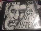 GG Allin ?– You Hate Me + I Hate You ORA 778 rare lp vinyl record