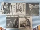 elvis presley, set 5 45s sun vinyl black , picture cover, , mint