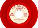 BOB DYLAN Just Like a Woman - Red Vinyl Promo 45  VG+ x 2 1966