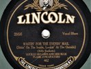 FEMALE BLUES -- Lucille Hegamin : Evenin' Mail - Lincoln 2056 - 78 (V+) RARE