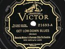 Victor #21693: Bennie Moten KC Orc.-Get Low-Down Blues/Kansas City Breakdown V+