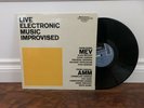 MEV / AMM ?– Live Electronic Music Improvised LP VG+ Orig Free Jazz Improv Rare