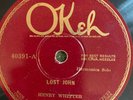 Okeh 40391 Henry Whitter Country LOST JOHN 1925 78 rpm EE+