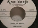 DOO WOP 45 RPM JERRY FULLER, BETTY MY ANGEL / MEMORIES OF YOU