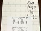 PINK FLOYD THE WALL '79 COLUMBIA PROMOTIONAL COPY TIMING STRIP STICKER SEALED