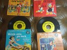 4 WALT DISNEY WORLD Mickey Mouse VINTAGE ORIGINAL 45 records & pic sleeves LOT