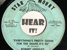 Crude NC Boss Hick Rockabilly 45 ROBERT HENSLEY - STAR MOUNT rare killer bopper