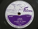 ALEGRES DE TERAN Loca/Tomando De Dia FALCON A440 Ranchera Latin 78 E