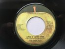 Beatles AND I LOVE HER / IF I FELL 1975 Apple Los Angeles All Rights VG+
