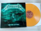 METALLICA ride the lightning.. SLEEVE GREEN VINYLE YELLOW TRANSLUCIDE 140 GRAM