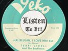 Chick Rock & Roll R&B 45 TERRI CIRELL & THE BACKBEATS Hallelujah GEKO hear
