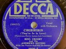 Bing Crosby Andrews Sisters Decca 78 Ciribiribin  Yodelin' Jive VG+
