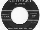 RED ALLEN Preaching And Praying on Kentucky hillbilly gospel 45 HEAR