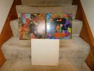 SANTANA Vinyl LP Records LOTOF 2   ABRAXAS w/ B & W POSTER & AMIGOS LP