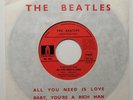 The Beatles ?– All You Need Is Love +1 Rare French 45T 1967 7' JUKEBOX PROMO