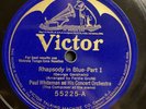 PAUL WHITEMAN & HIS CONCERT ORCHESTRA RHAPSODY IN BLUE VICTOR 55225 GERSHWIN
