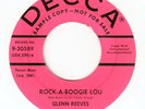 Rockabilly GLENN REEVES Rock-A-Boogie Lou / Betty Bounce DECCA Rare Promo 45