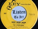 Vocal Group Rocker 45 THE SPORTSMEN Hot Rod Hop / Ooh Pretty Baby KEY hear