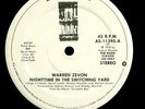 WARREN ZEVON 'Nighttime In The Switching Yard' Rare 1978 Never played Promo 12