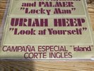RARE EMERSON LAKE AND PALMER, URIAH HEEP PROMO 7” VINYL SPAIN EX EX