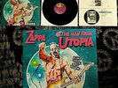 1983 FRANK ZAPPA + STEVE VAI MAN FROM UTOPIA LP WITH RANXEROX ART PROMO POSTER
