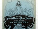 SNOW WHITE & THE SEVEN DWARFS; 1938 Disney Soundtrack (E+) HMV 3 RECORD SET [78]