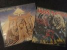 x2 Iron Maiden albums, Number of the Beast, Powerslave, heavymetal Vinyl