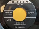 THE CHESTNUTS Love Is True b/w It's You I Love DOO WOP 45 Davis 447 black rocker
