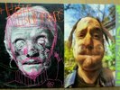 BUTTHOLE SURFERS Another Man's Sac + Hairway to Steven 2-LP 80's Punk Gig Flyer