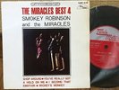 SMOKEY ROBINSON and THE MIRACLES - Best 4, JAPAN 4TRX 7