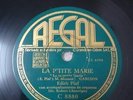 EDITH PIAF 78 rpm. LA PETITE MARIE. HYMNE A L' AMOUR France
