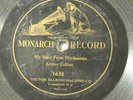 Victor Monarch Record 1634 MY MAID FROM HINDOOSTAN Arthur Collins  Pre-Dog